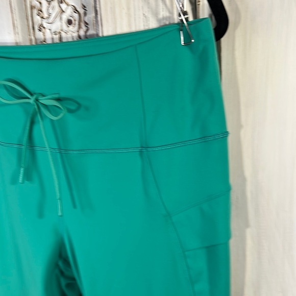 Spyder Active Wear Women's Teal Workout Pants with Side Pockets - Picture 4 of 11